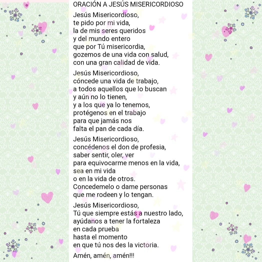 Divina Misericordia - Todo Lo Que Pidamos A Tu Misericordia Nada Nos Sera Negadofe 1