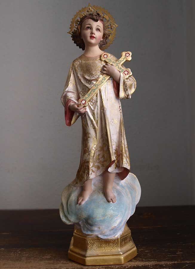 Divino Niño Jesús Te Amo - Etsy Infant Jesus With Cross In Hands Glass Eyes Religious