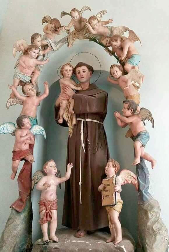 San Antonio de Padua - Santo Antonio De Padua Cercado Por Anjos