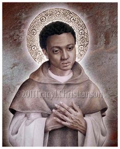 San Martín de Tours - St Martin De Porres Art Print Catholic Patron Saint Of Mixed