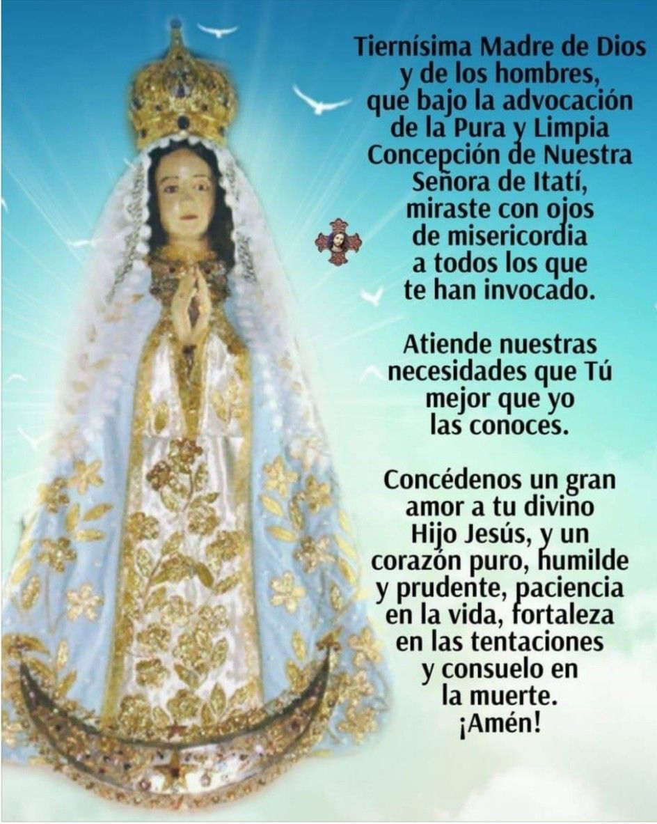 Virgencita de Itati - Feliz Gran Dia Nuestra Madre Amada Virgen De Itatiel Cielo Y
